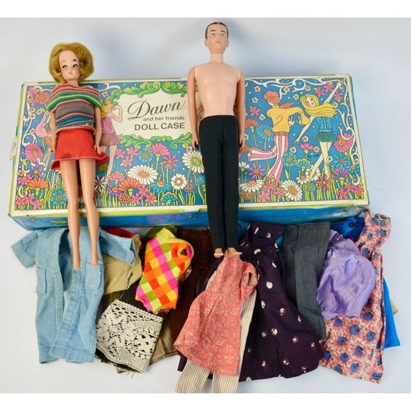 Mattel Other - Mattel Dawn and her Friends Doll Case WITH DOLLS Clothing And Accessories